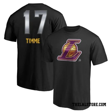 Black Youth Drew Timme Los Angeles Lakers Midnight Mascot T-Shirt