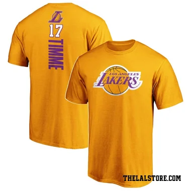 Gold Men's Drew Timme Los Angeles Lakers Backer T-Shirt