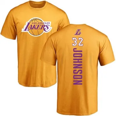 Gold Men's Magic Johnson Los Angeles Lakers Backer T-Shirt