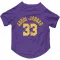 Purple Los Angeles Lakers Kareem Abdul-Jabbar   Dog & Cat Pet Jersey