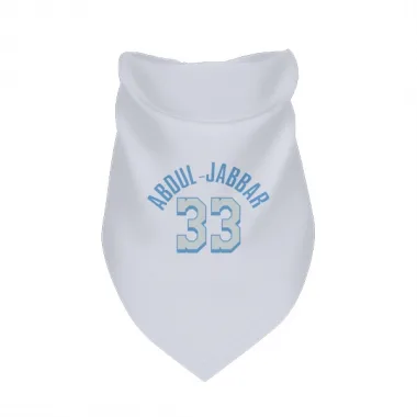 White Los Angeles Lakers Kareem Abdul-Jabbar   Dog & Cat Pet Bandana
