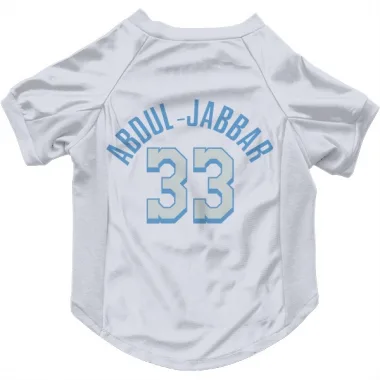 White Los Angeles Lakers Kareem Abdul-Jabbar   Dog & Cat Pet Jersey