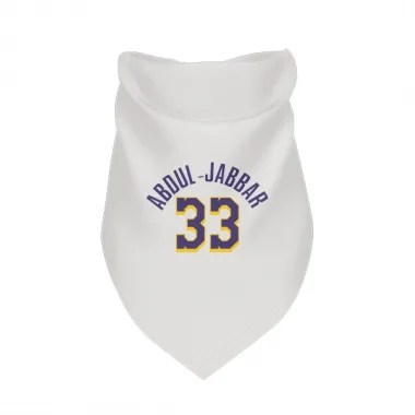 White Purple Los Angeles Lakers Kareem Abdul-Jabbar   Dog & Cat Pet Bandana