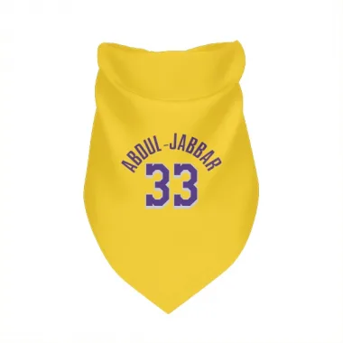 Yellow Los Angeles Lakers Kareem Abdul-Jabbar   Dog & Cat Pet Bandana